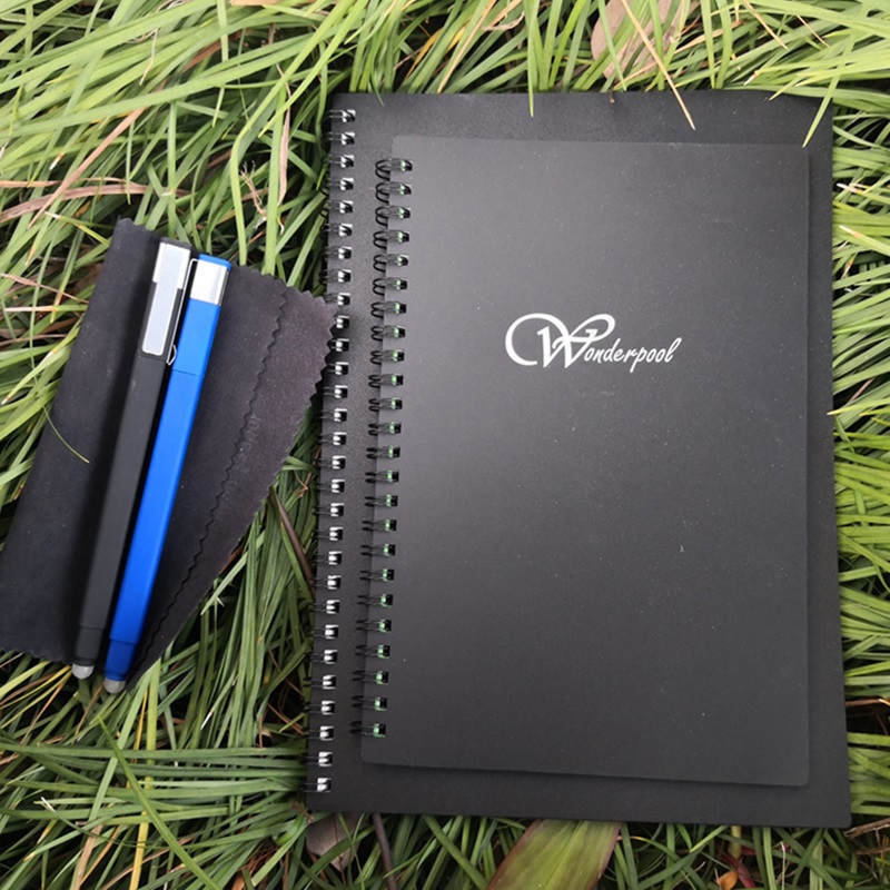 Notebook a spirale riutilizzabile -Riviste di riciclabilità con copertina rigidanera legata